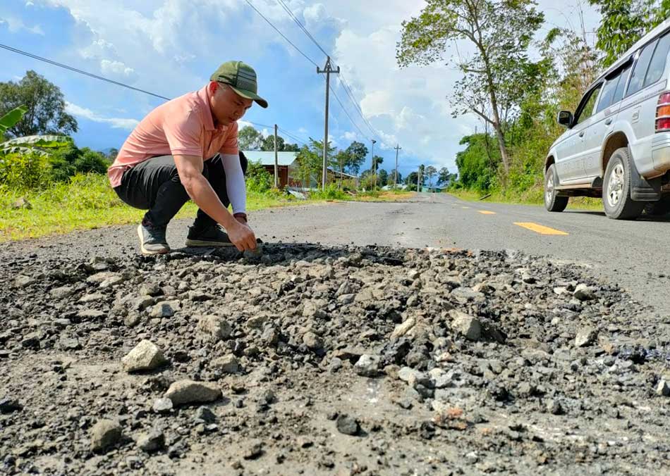 National Highway 14C is an important border route but is damaged almost every year. Photo: Thanh Tuan
