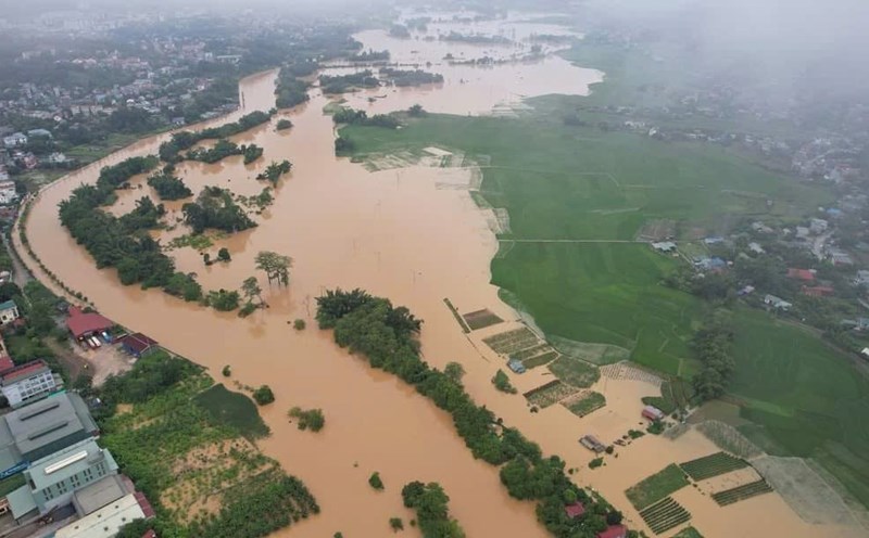 Storms and landslides caused by storm No. 3 caused more than VND880 billion in damage in Cao Bang. Photo: Trung Dung