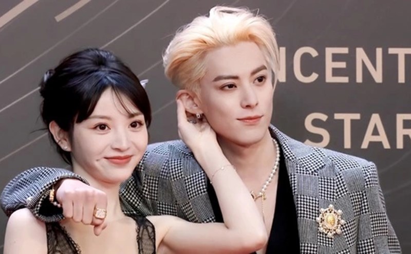 Dien Hi Vi and Vuong Hac De were rumored to be dating. Photo: Producer.