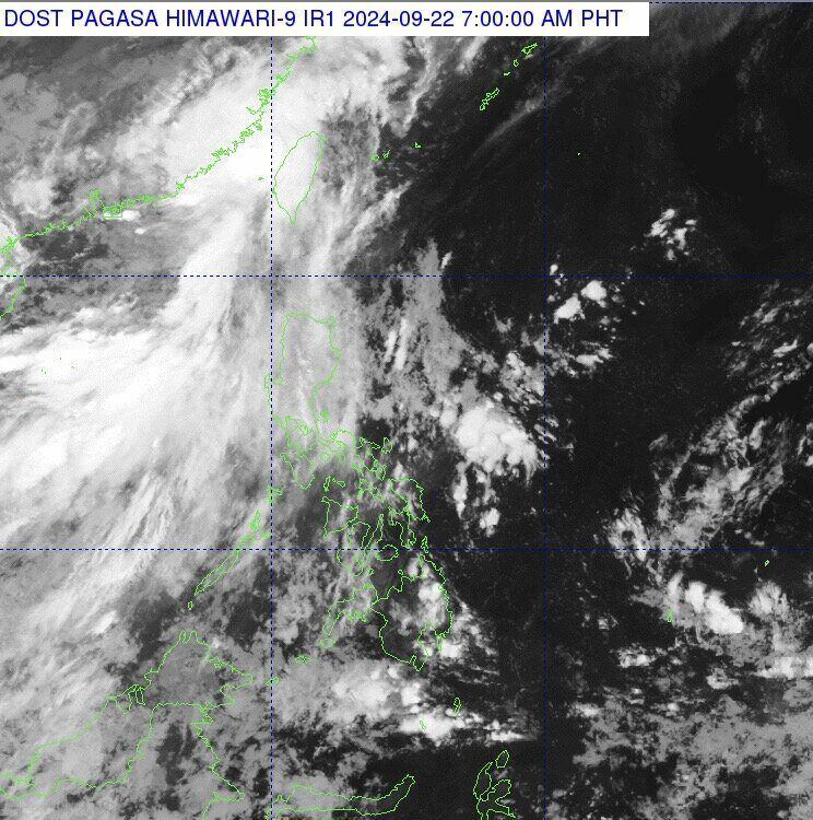 Ap thap nhiet doi gan Philippines sang 22.9. Anh: PAGASA