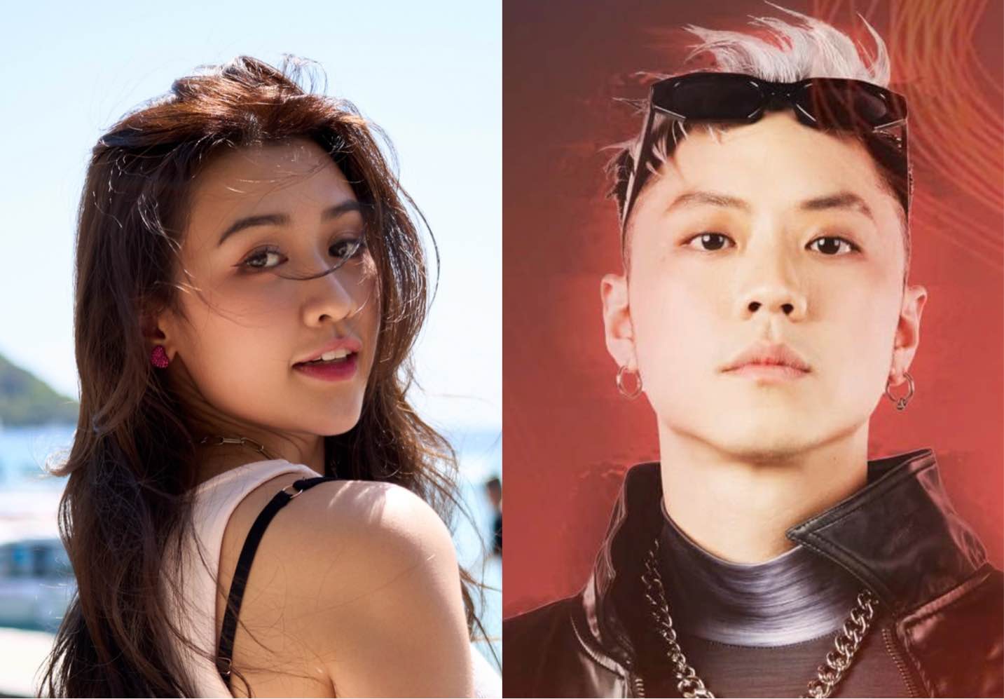 Diễn viên Quyên Qui và Dj Wukong (bên phải). Ảnh: NVCC