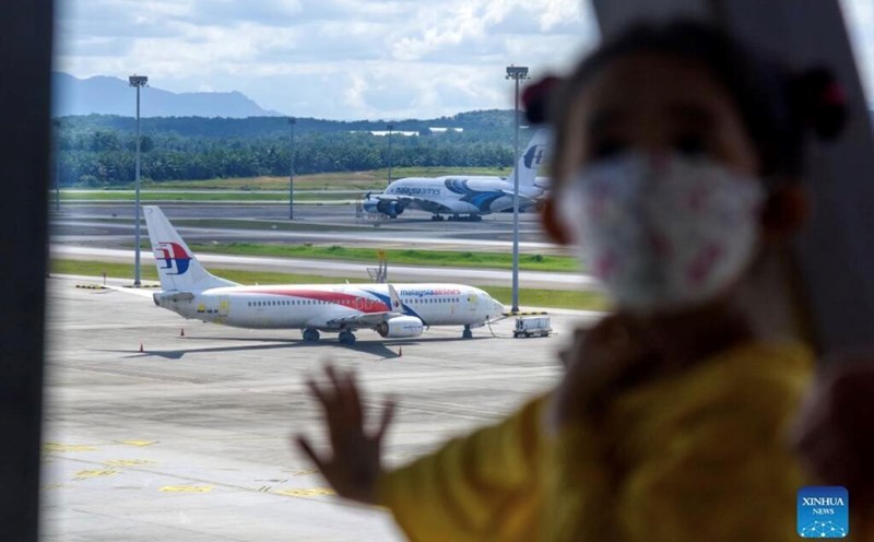A Malaysia Airlines plane - the owner of the missing MH370 - parked at Kuala Lumpur airport, Malaysia. Photo: Xinhua