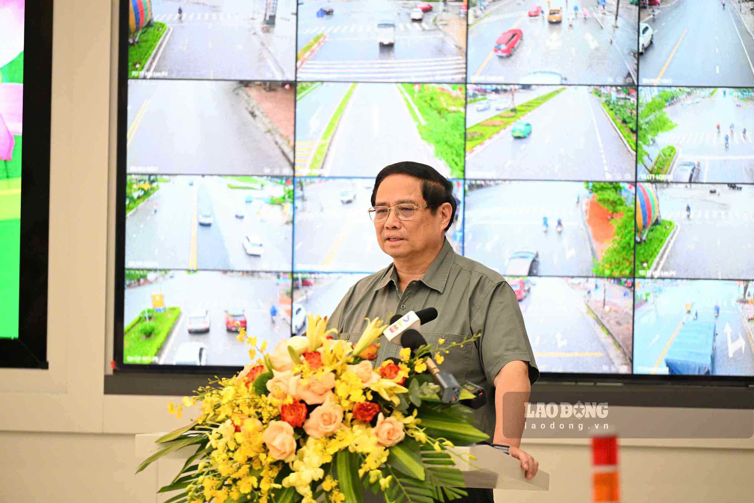 Thủ tướng Chính phủ Phạm Minh Chính phát biểu tại Hội nghị sáng nay. Ảnh: Vũ Thúy