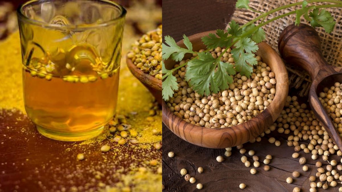 Lợi ích đẹp da khi uống nước hạt rau mùi trong 2-3 tuần. Đồ họa: Thanh Thanh