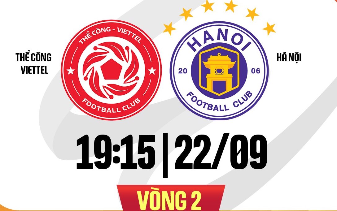 Thể Công Viettel gặp Hà Nội tại vòng 2 V.League 2024-2025. Ảnh: FPT Play
