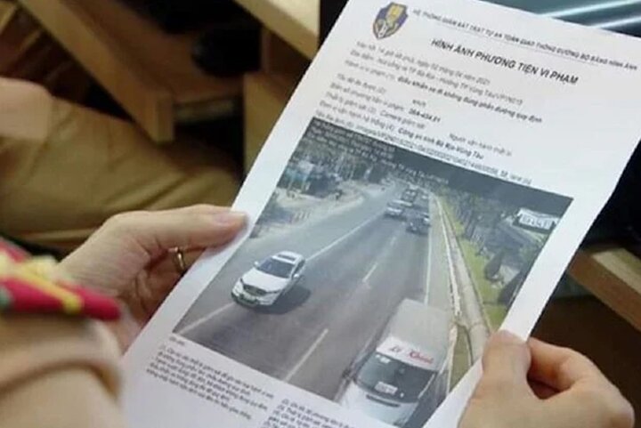 Hình ảnh phương tiện vi phạm bị phạt nguội. Ảnh minh họa: Công an tỉnh Bắc Giang