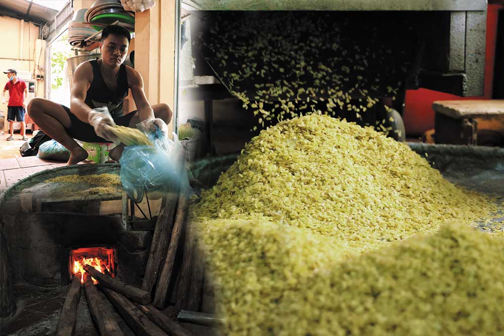 Nối nghiệp cha ông, cốm Mễ Trì đỏ lửa những ngày vào mùa