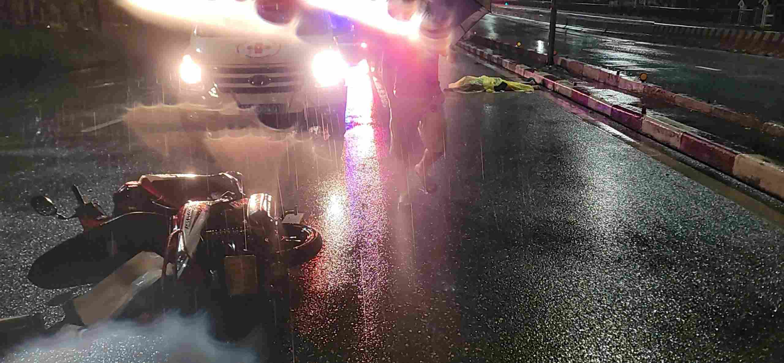 Hiện trường vụ tai nạn khiến 1 người tử vong. Ảnh: CSGT Hải Phòng