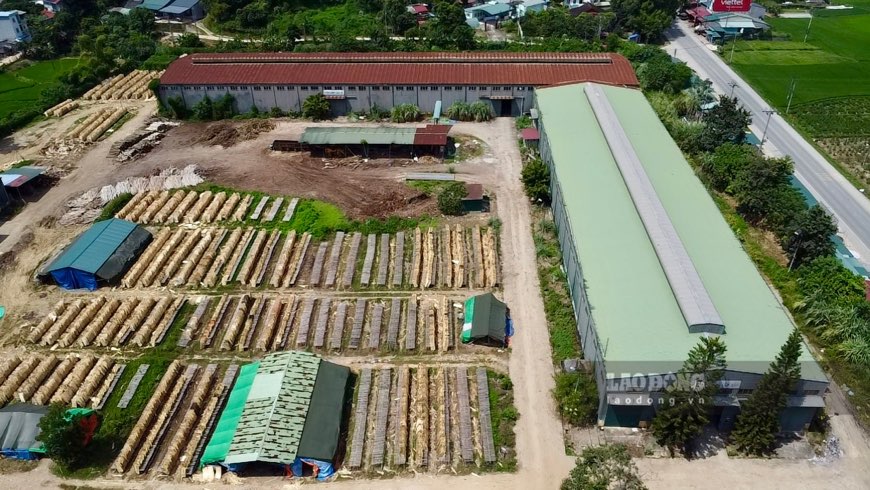 Dự án ôtô ở Bắc Kạn đầu tư hàng chục tỉ đồng rồi bỏ hoang, chuyển đổi thành xưởng gỗ. Ảnh: Việt Bắc.