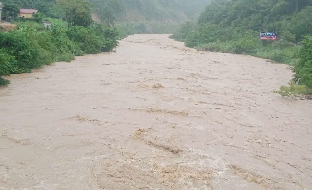 Tinh hinh nuoc lu tren cac song tai Thanh Hoa co nhieu dien bien phuc tap. Anh: Minh Hoang