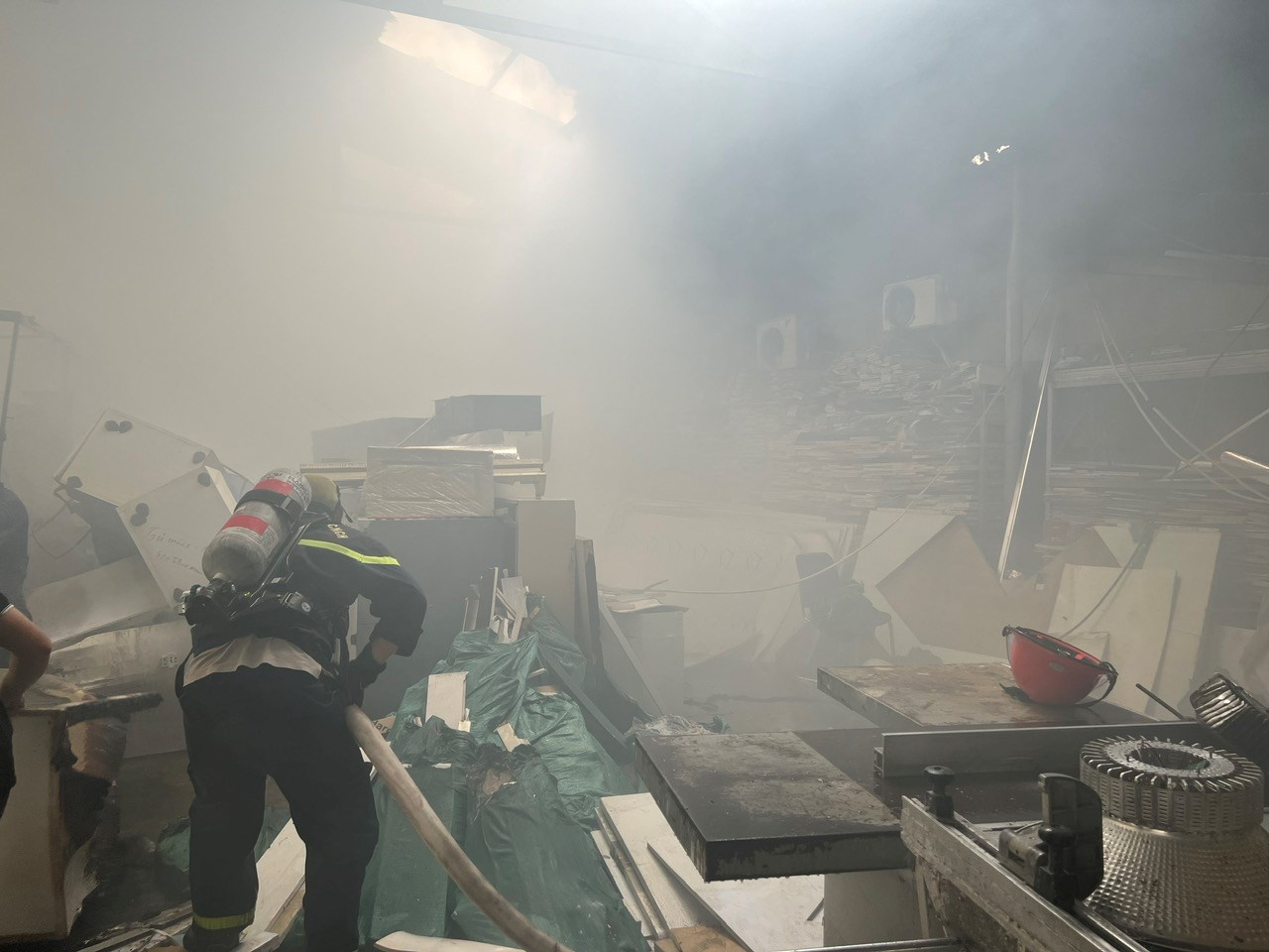 Hiện trường vụ cháy. Ảnh: Công an Hải Phòng