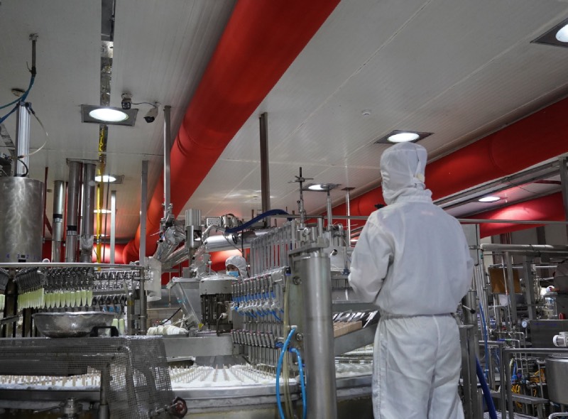 Inside the Kido ice cream factory in Cu Chi. Photo: Nutifood