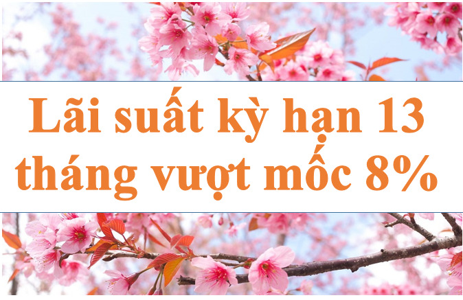 Lãi suất kỳ hạn 13 tháng vượt mốc 8%. Ảnh minh họa: Hà Vy
