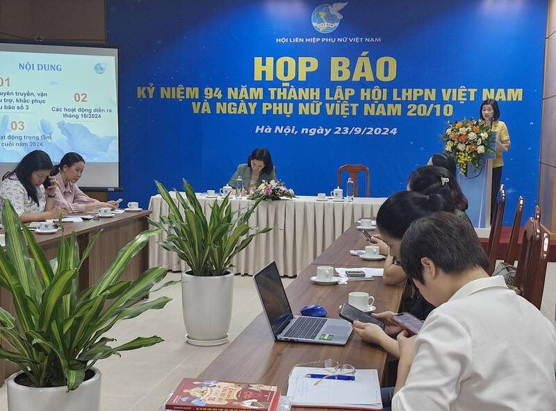 Panorama of the press conference. Photo: Lan Nhi