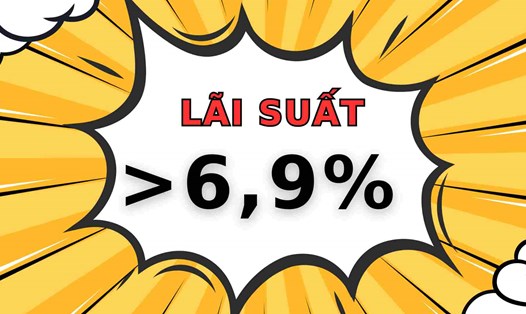 Lãi suất tiết kiệm 12 tháng dao động quanh ngưỡng 4,4 - 9,5%. Đồ họa: Thạch Lam