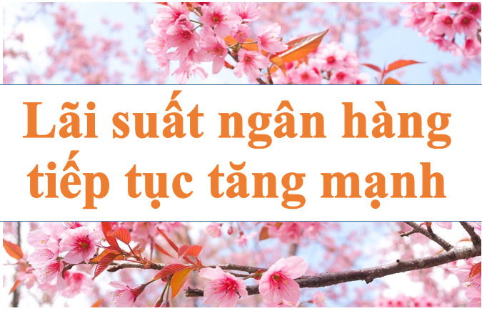 Lãi suất ngân hàng tiếp tục tăng mạnh. Ảnh minh họa: Hà Vy