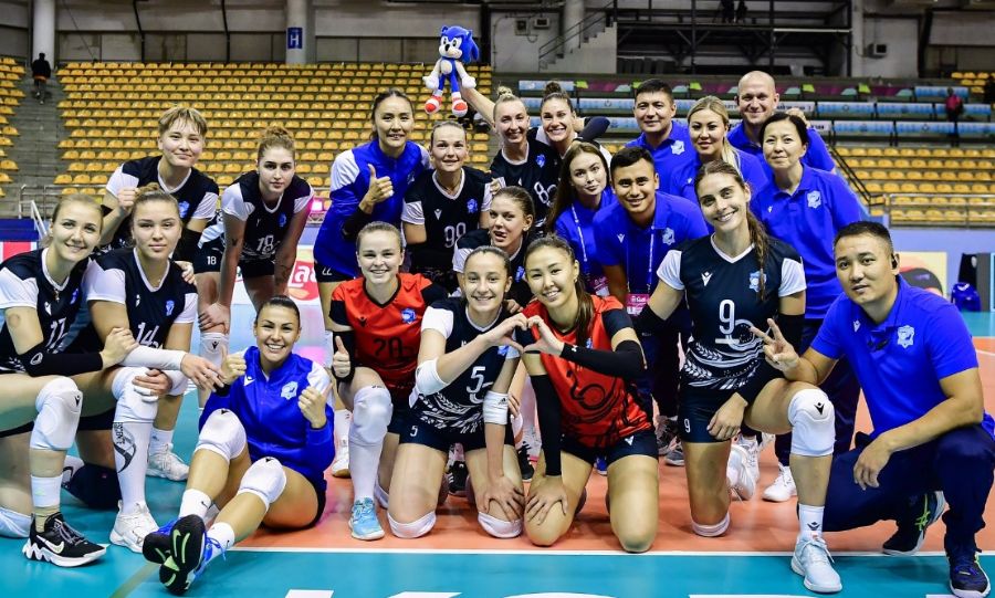 Kuanysh VC nhất bảng A giải bóng chuyền vô địch các câu lạc bộ châu Á 2024. Ảnh: AVC