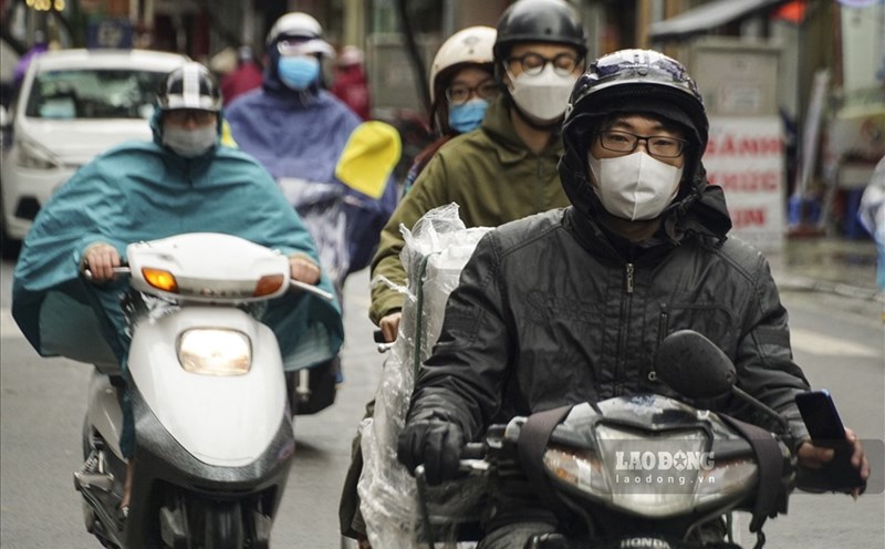 Bac Bo troi chuyen mat truoc dot khong khi lanh thu hai. Anh: Ha Giang