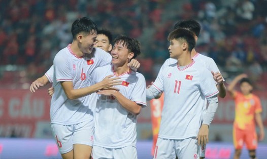 U20 Việt Nam hướng đến một trận thắng đậm nữa tại vòng loại U20 châu Á. Ảnh: Phạm Thạch