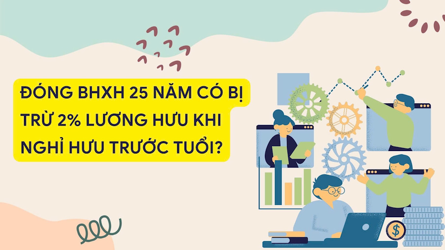 Không trừ 2% lương hưu khi nghỉ hưu trước tuổi
