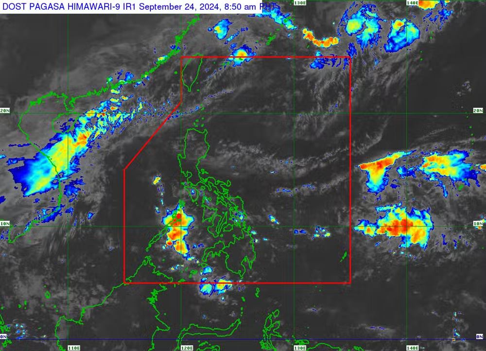 Ap thap nhiet doi sap hinh thanh o Thai Binh Duong gan Philippines vao cuoi tuan nay. Anh: PAGASA