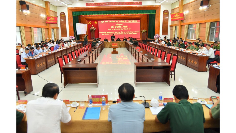 Opening of Phu Quoc City Defense Area Exercise 2024. Photo: Phuong Vu