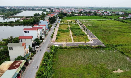 Khu đất đấu giá huyện Thanh Oai, Hà Nội. Ảnh: Cao Nguyên.