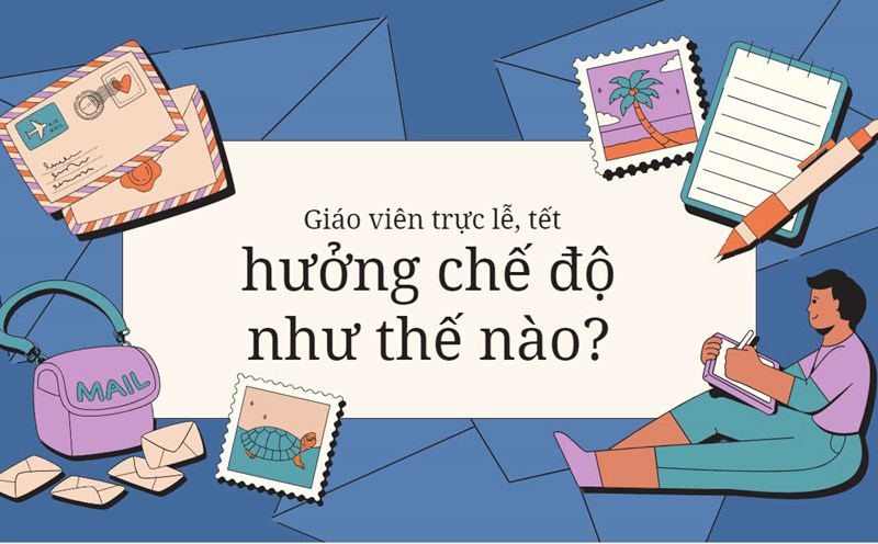 What benefits do teachers on holiday and Tet receive?