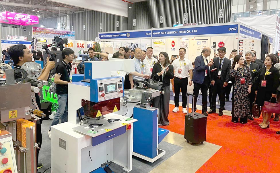 Vietnam International Exhibition on Industrial Machinery and Equipment for Textile & Garment Industry – VTG 2024 takes place from September 25-28, 2024 in Ho Chi Minh City. Photo: Provided by DN