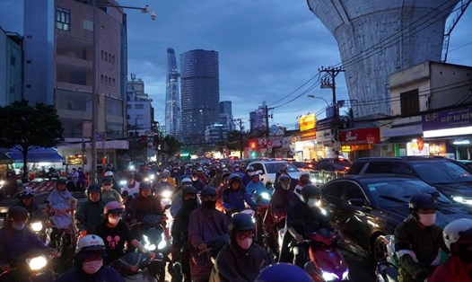 Mưa dông tăng cường tại khu vực Nam Bộ. Ảnh: Nguyên Chân