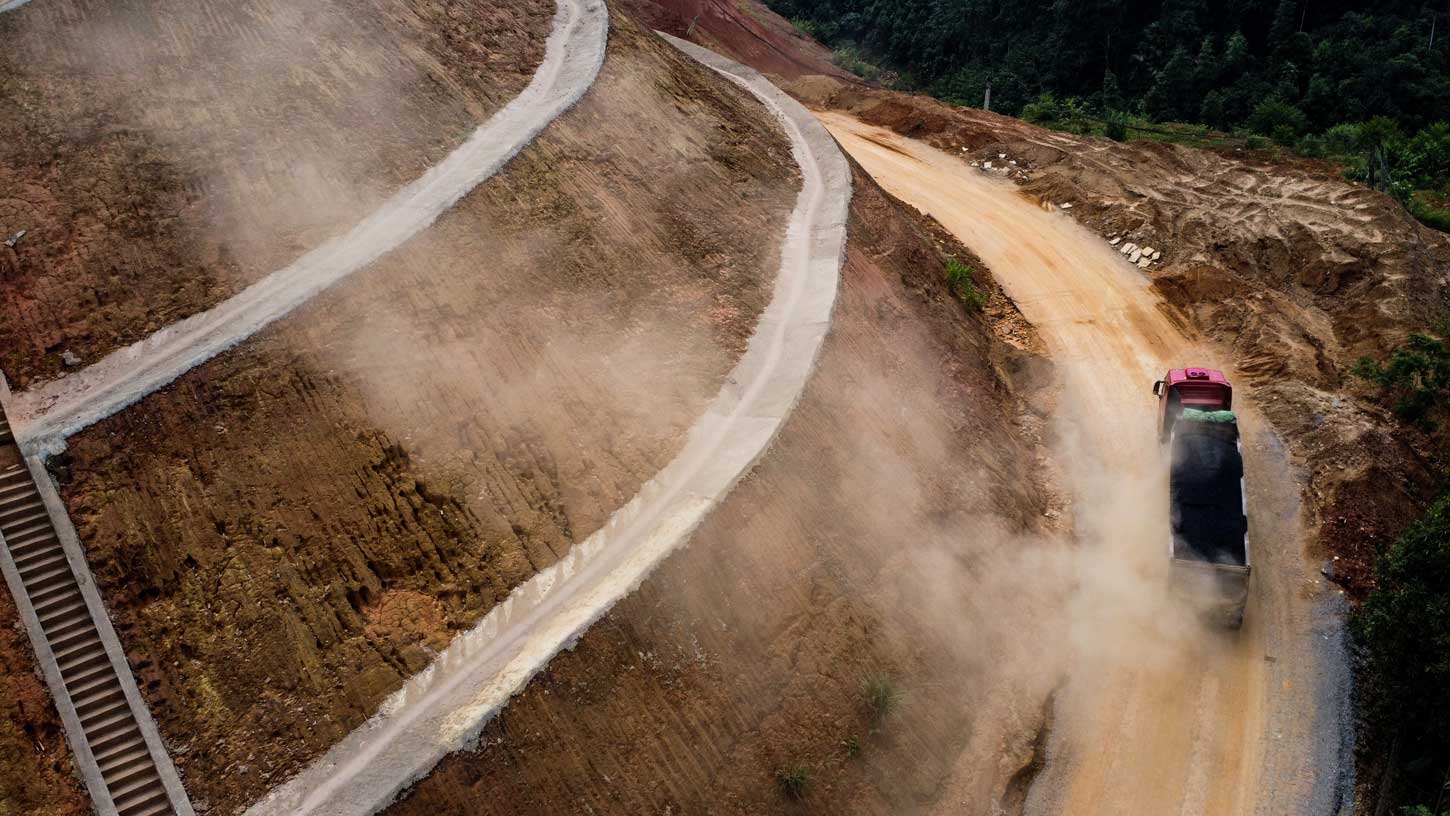 Image of the route connecting Nghia Lo with Noi Bai - Lao Cai expressway through Yen Bai province. Photo: Tran Bui