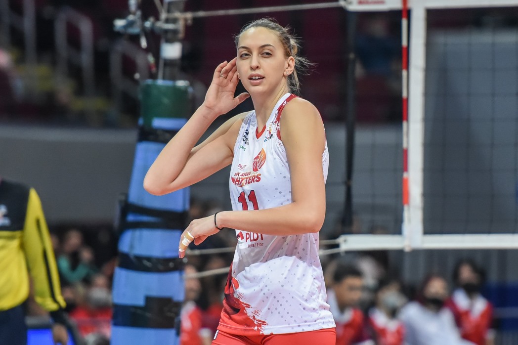 Samoilenko gia nhap Hoa chat Duc Giang de tham du giai bong chuyen vo dich cac cau lac bo chau A 2024. Anh: Premier Volleyball League