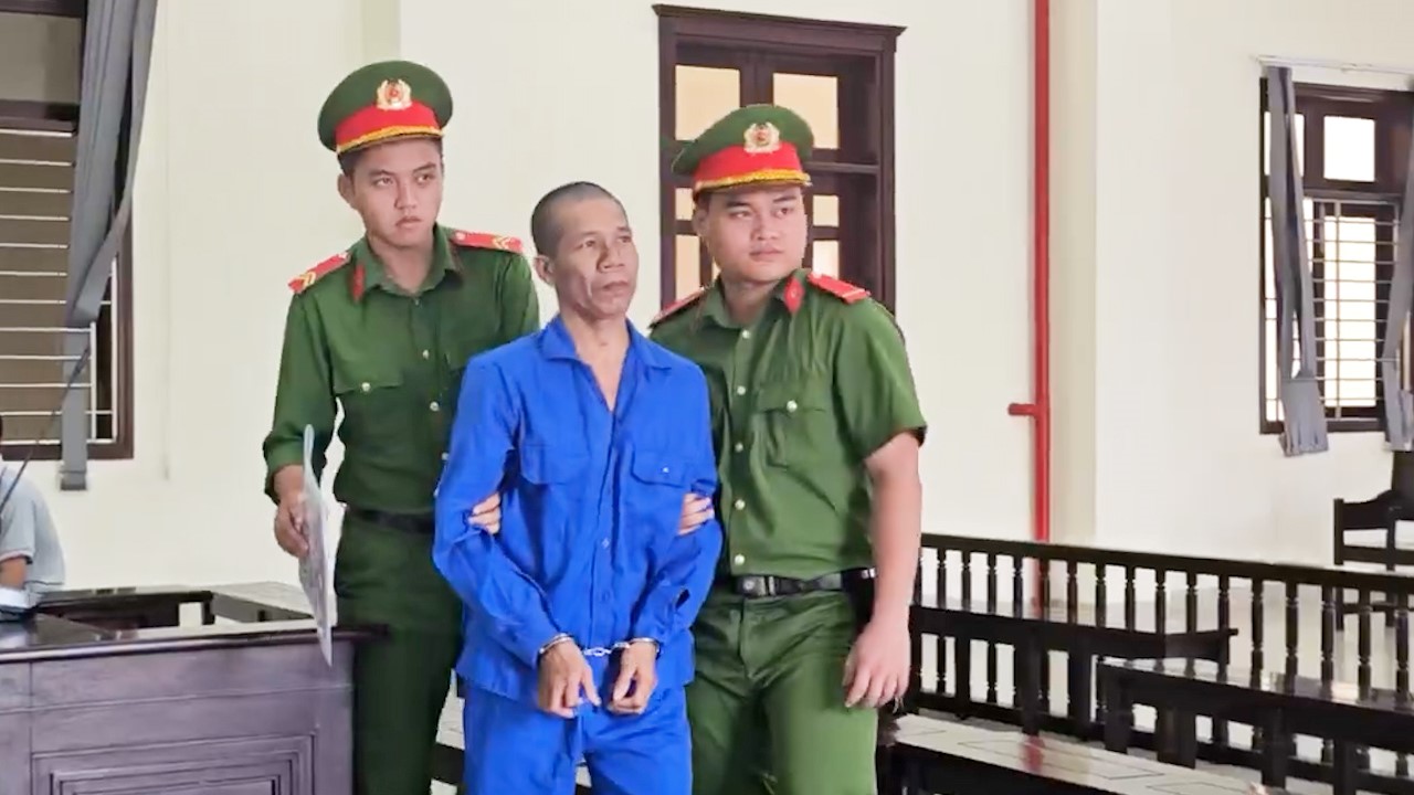 Murderer in Long An province. Photo: Ta Quang