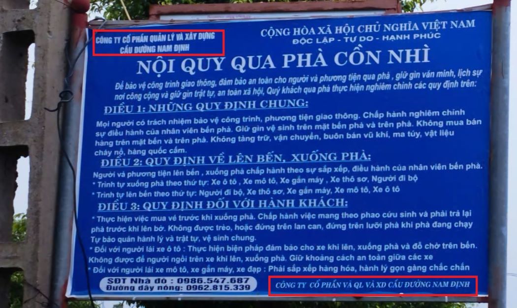 Bến đò Cồn Nhì ở Thái Bình bị tố "nhái", "tự xưng" là... phà