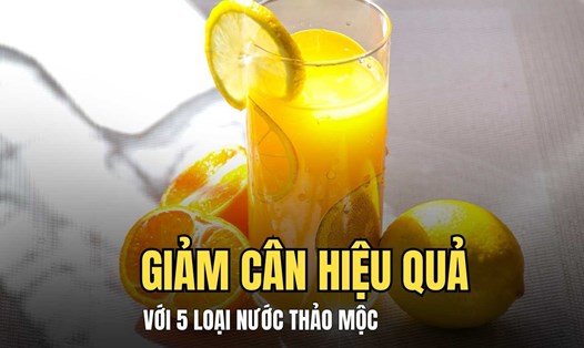 Một số loại nước thảo mộc có thể hỗ trợ vào quá trình giảm cân. Đồ họa: Hoài Lan