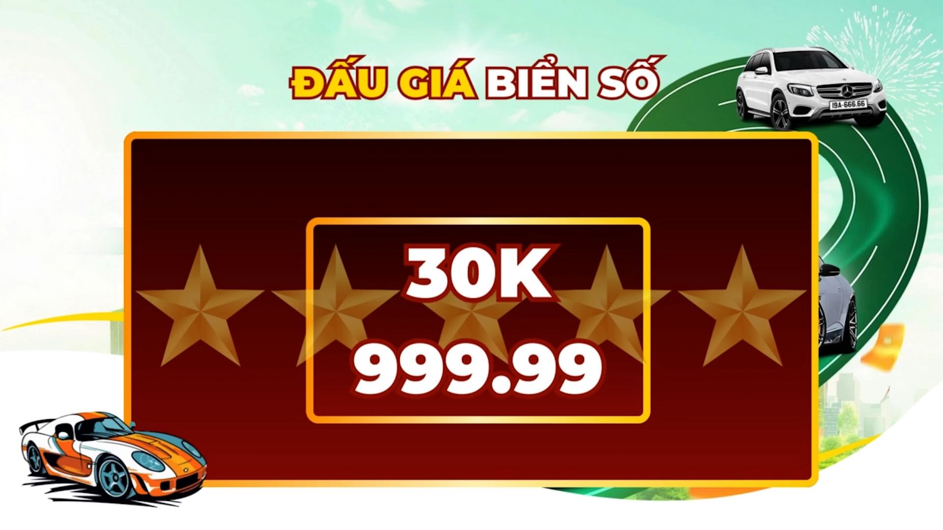 Siêu biển số 30K-999.99 chính thức lên sàn đấu giá ngày 26.9
