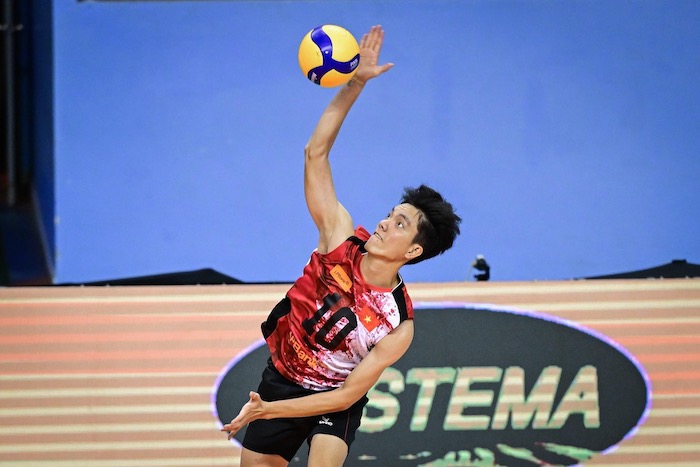 LPB Ninh Bình gặp Hóa chất Đức Giang tại tứ kết giải bóng chuyền vô địch châu Á 2024. Ảnh: AVC