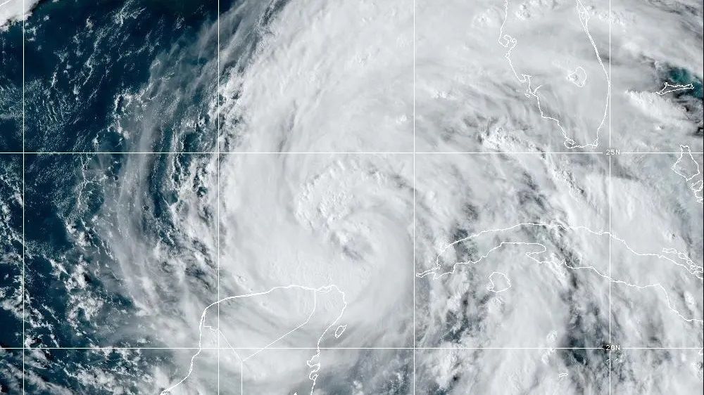 Hurricane Helene strengthened in the Gulf of Mexico on September 25. Photo: US National Oceanic and Atmospheric Administration NOAA
