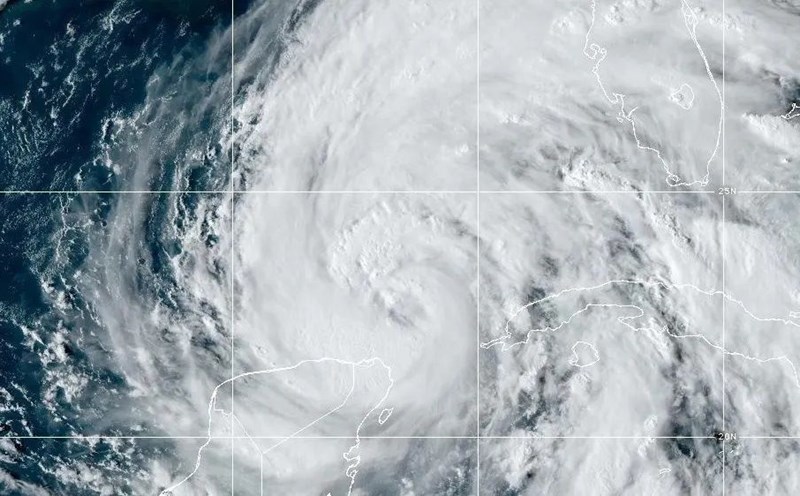Hurricane Helene strengthened in the Gulf of Mexico on September 25. Photo: US National Oceanic and Atmospheric Administration NOAA