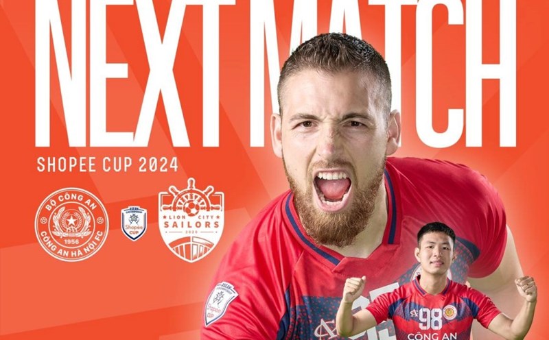 Hanoi Police Club will play the second match of the Southeast Asian Cup C1 at 7:30 p.m. today, September 26. Photo: Hanoi Police Club