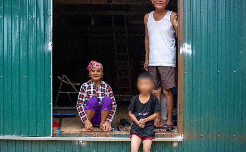 During the flood, people in Tan Hoa - the best tourist village in the world - remained calm because they had inflatable houses ready. Photo: Oxalis Adventure