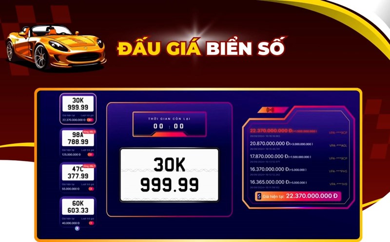 Surpassing the 22 billion mark, license plate 30K-999.99 sets many new records