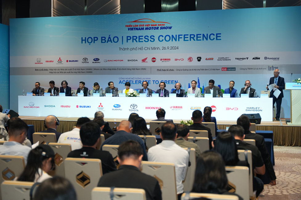 The latest car models and technologies from car and motorbike brands will be introduced at Vietnam Motor Show 2024. Photo: V.Phu