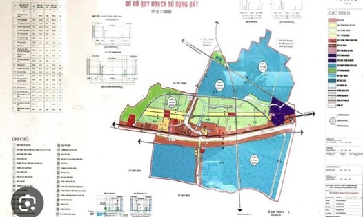 Bản đồ hiện trạng xã Tắc Vân, thành phố Cà Mau sẽ trở thành phường. Ảnh: Nhật Hồ
