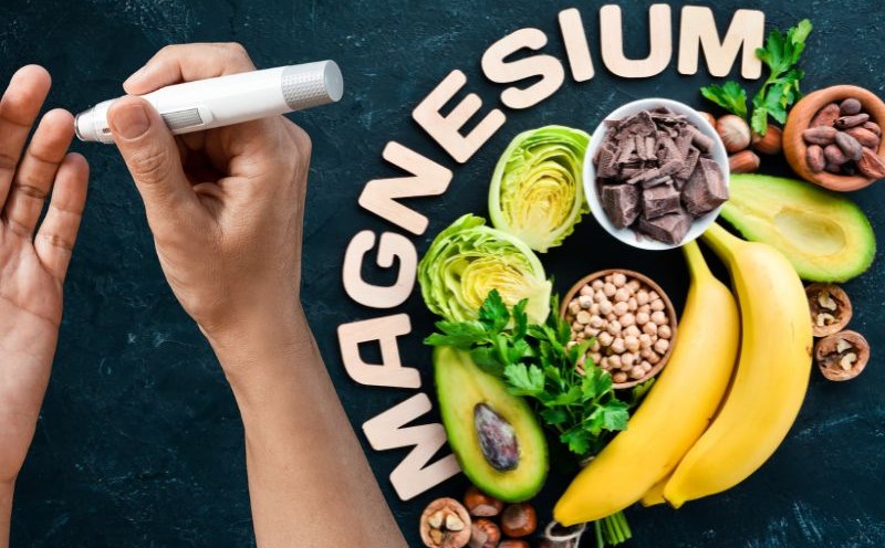 The effect of magnesium supplementation prevents blood sugar spikes. Graphics: Ha May