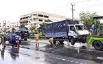 Hiện trường cướp ô tô gây tai nạn liên hoàn ở Cần Thơ