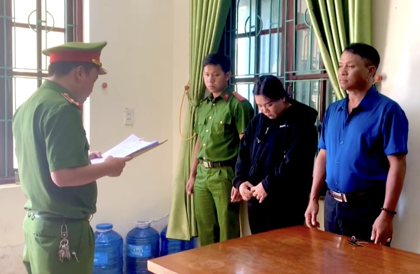 Nguyễn Thị Quý bị khởi tố, bắt tạm giam. Ảnh: Công an huyện Bố Trạch