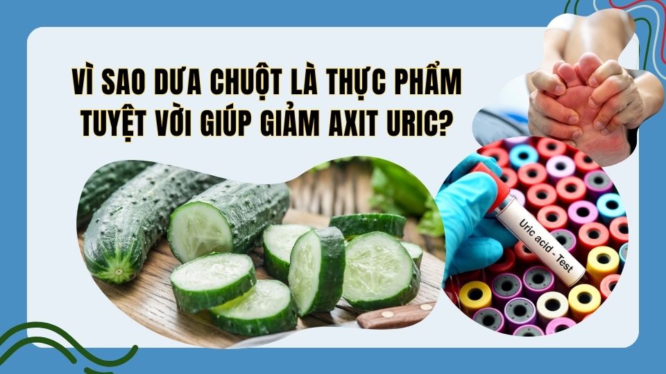 Why is cucumber a great food to help reduce uric acid?