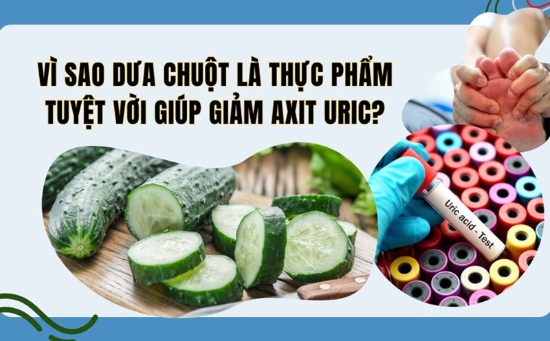 Why is cucumber a great food to help reduce uric acid?