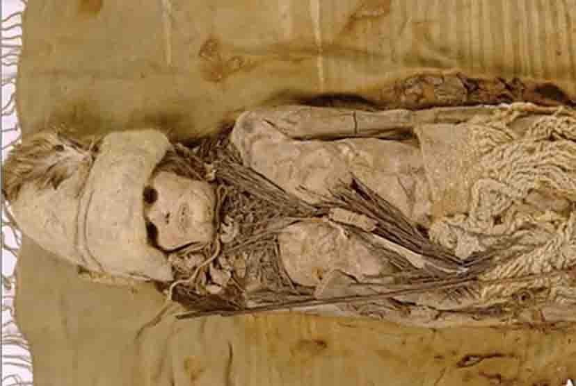 Xác ướp 3.600 tuổi được khai quật tại Trung Quốc. Ảnh: Tiến sĩ Wenying Li
